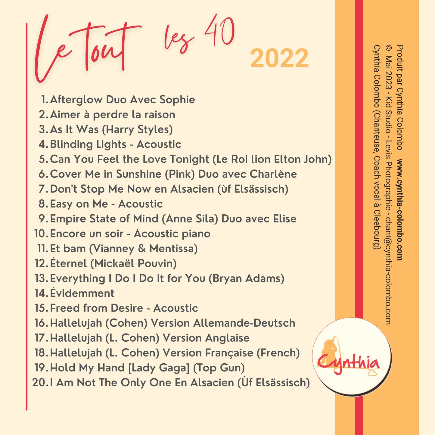 Le tout, les 40 titres de 2022 - En MP3